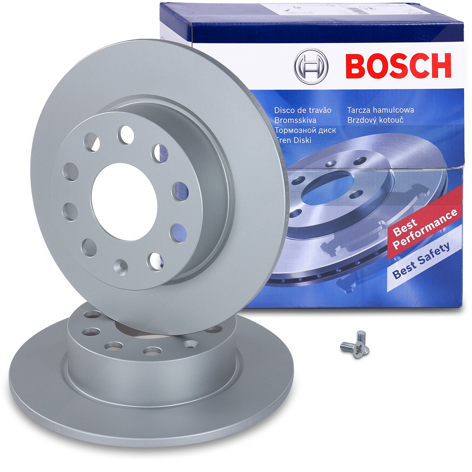 Bosch Bremsscheibe voll hinten [Hersteller-Nr. 0986479099] für VW, Audi, Skoda, Seat
