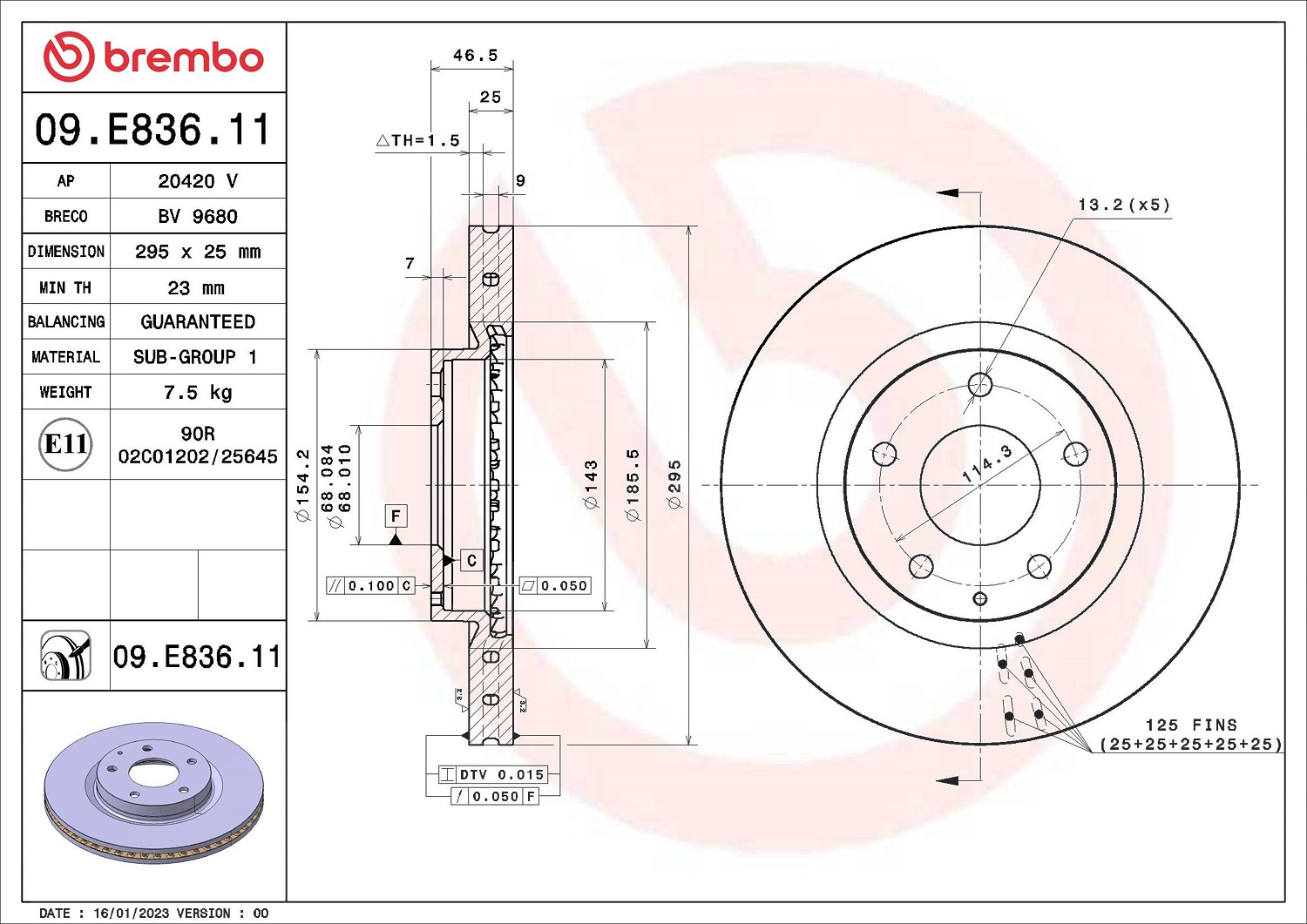 BREMBO Bremsscheiben für Mazda CX-30 3 Stufenheck 18-25 - Bild 4