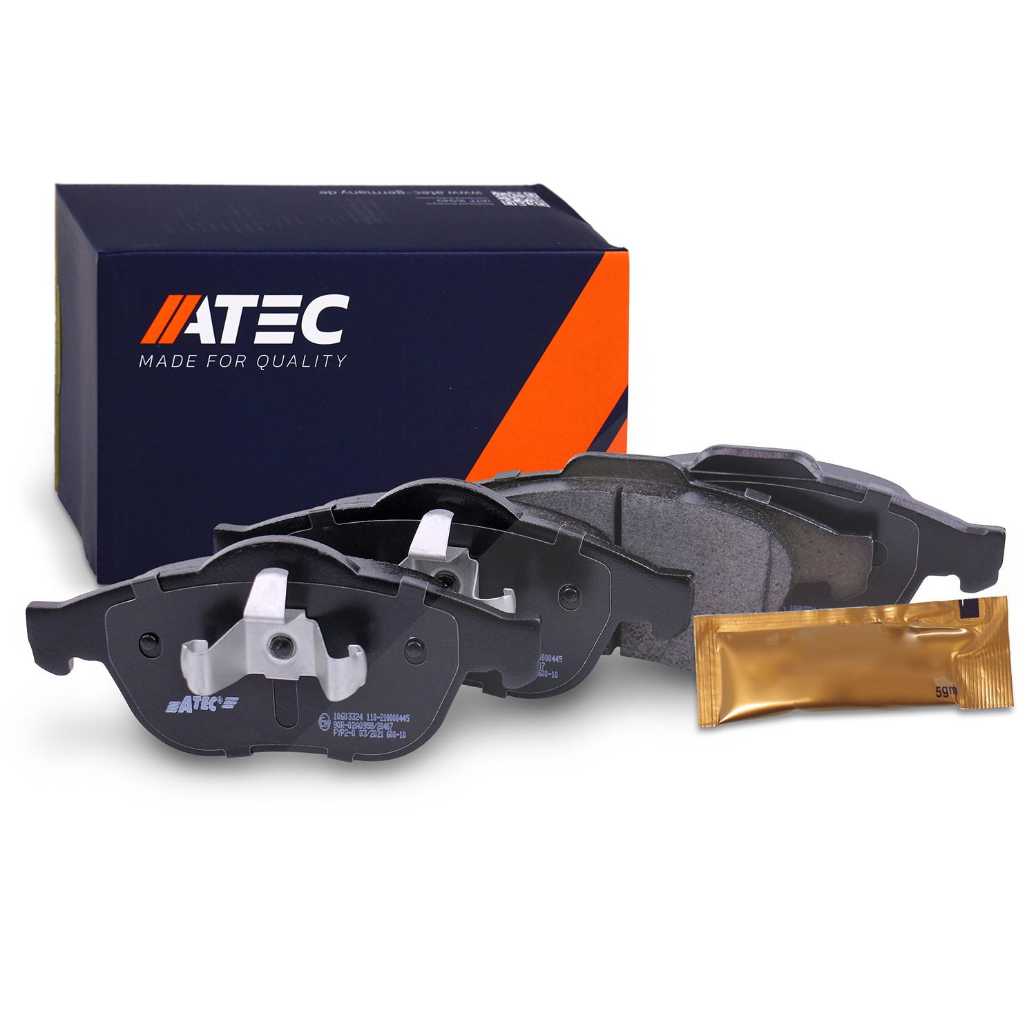 Atec Bremsbeläge vorne (Satz) [Hersteller-Nr. 10603324] für Renault