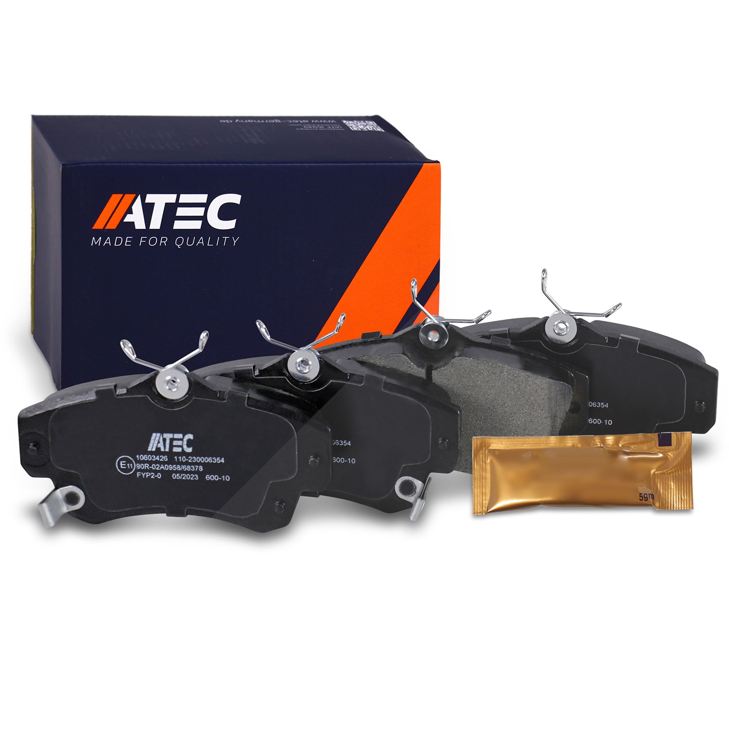 Atec Bremsbeläge vorne (Satz) [Hersteller-Nr. 10603426] für Chrysler
