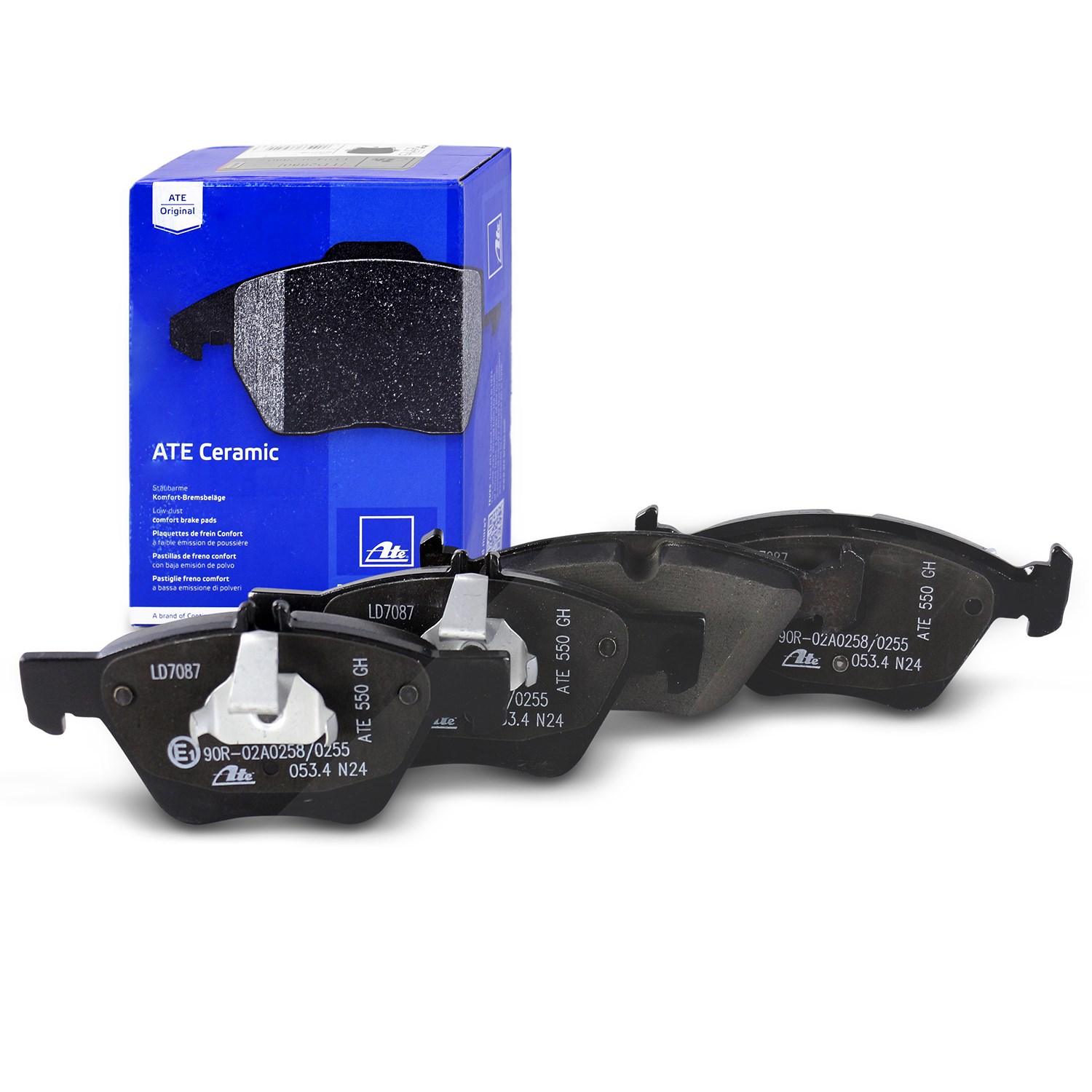 Ate CERAMIC Bremsbelagsatz vorne [Hersteller-Nr. 13.0470-7087.2] für Chrysler, Mercedes-Benz