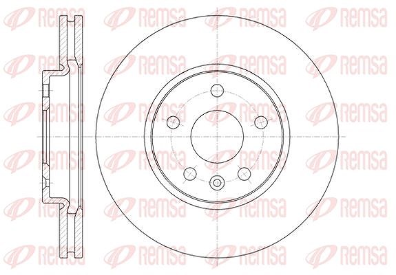 Kawe 1x Bremsscheibe [Hersteller-Nr. 6131310] für Opel, Chevrolet, Vauxhall