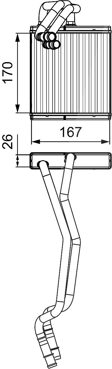 Valeo Wärmetauscher, Innenraumheizung [Hersteller-Nr. 811509] für Ford