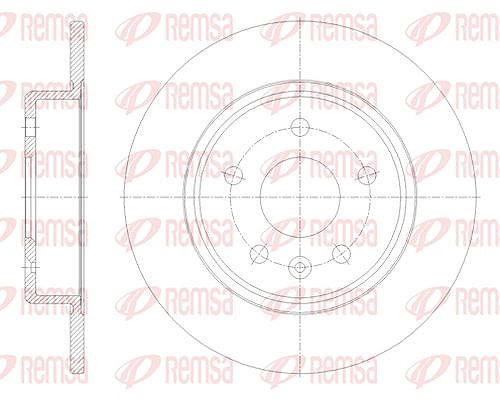 Kawe 1x Bremsscheibe [Hersteller-Nr. 6179200] für Vauxhall, Opel