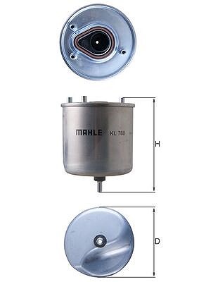 Knecht Kraftstofffilter [Hersteller-Nr. KL788] für Mitsubishi, Fiat, Toyota, Peugeot, Citroën, Ds