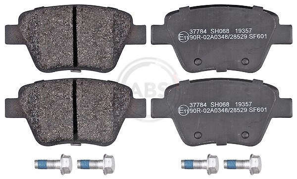 A.b.s. Bremsbeläge hinten (Satz) [Hersteller-Nr. 37784] für Seat, Skoda, Audi, VW