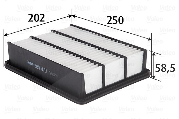 Valeo Luftfilter [Hersteller-Nr. 585473] für Mazda