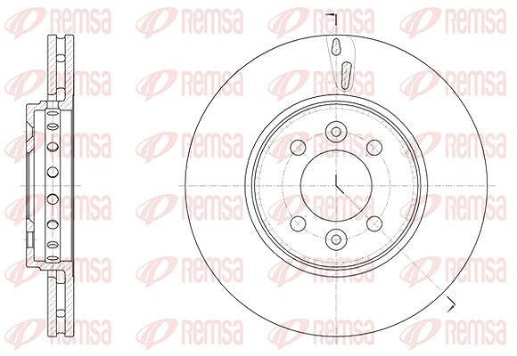 Kawe 1x Bremsscheibe [Hersteller-Nr. 6149910] für Dacia, Renault