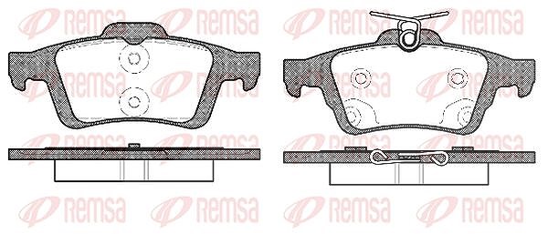 Kawe Bremsbelagsatz, Scheibenbremse [Hersteller-Nr. 084270] für Renault, Ford, Saab, Volvo, Opel, Jaguar, Mazda