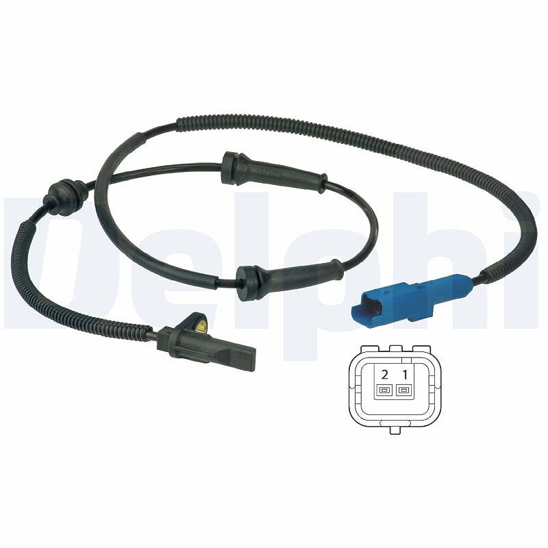 Delphi Sensor, Raddrehzahl [Hersteller-Nr. SS20390] für Ds, Peugeot, Citroën