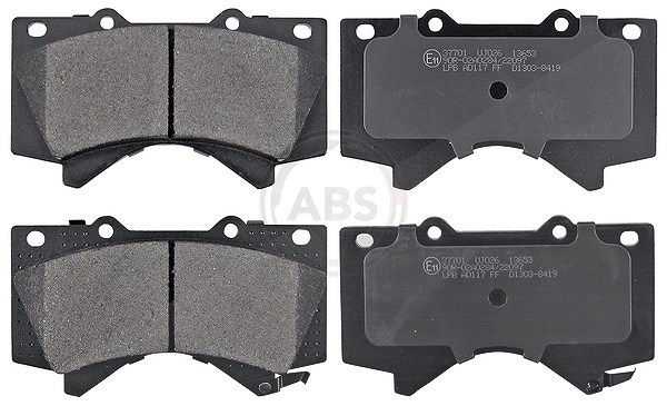 A.b.s. Bremsbelagsatz, Scheibenbremse [Hersteller-Nr. 37701] für Lexus, Toyota