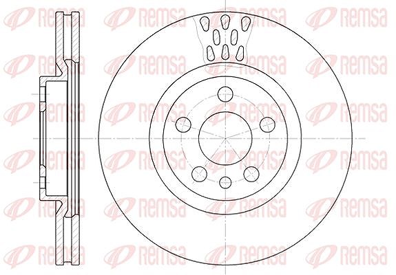 Kawe 1x Bremsscheibe [Hersteller-Nr. 630511] für Peugeot, Citroën, Lancia, Fiat