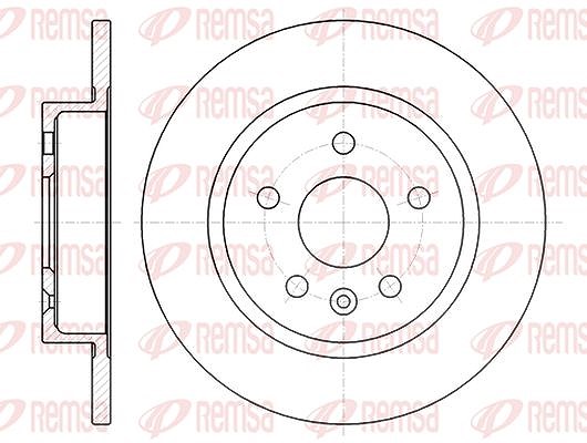 Kawe 1x Bremsscheibe [Hersteller-Nr. 6131600] für Opel, Vauxhall, Chevrolet