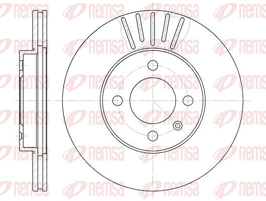 Kawe 1x Bremsscheibe [Hersteller-Nr. 617510] für Seat, VW