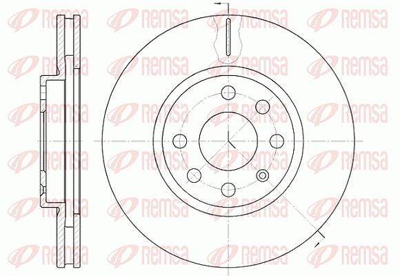Kawe 1x Bremsscheibe [Hersteller-Nr. 661110] für Vauxhall, Opel