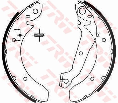 Trw Bremsbackensatz [Hersteller-Nr. GS6152] für Hyundai, Ford, Kia