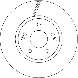 Trw Bremsscheibe [Hersteller-Nr. DF6804] für Ssangyong