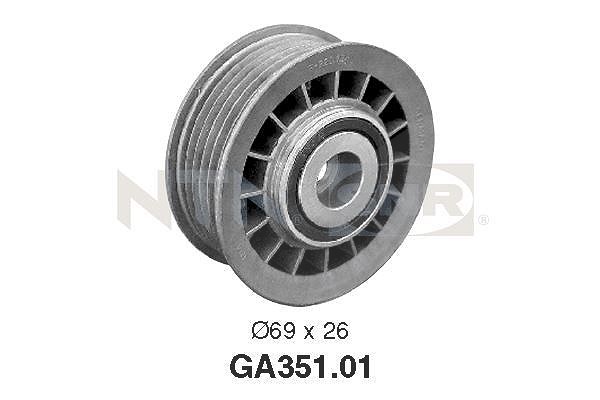 Snr Umlenk-/Führungsrolle, Keilrippenriemen [Hersteller-Nr. GA351.01] für Mercedes-Benz, Ssangyong