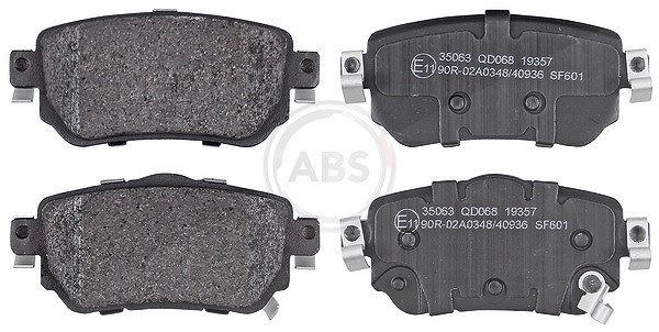 A.b.s. Bremsbelagsatz, Scheibenbremse [Hersteller-Nr. 35063] für Nissan, Renault