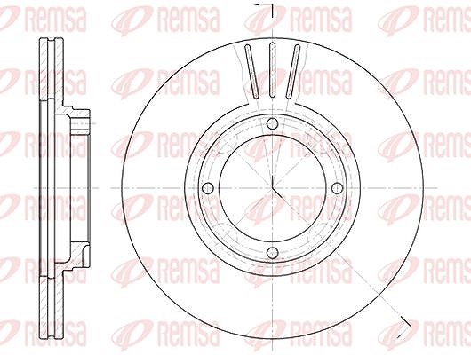 Kawe 1x Bremsscheibe [Hersteller-Nr. 637410] für Hyundai