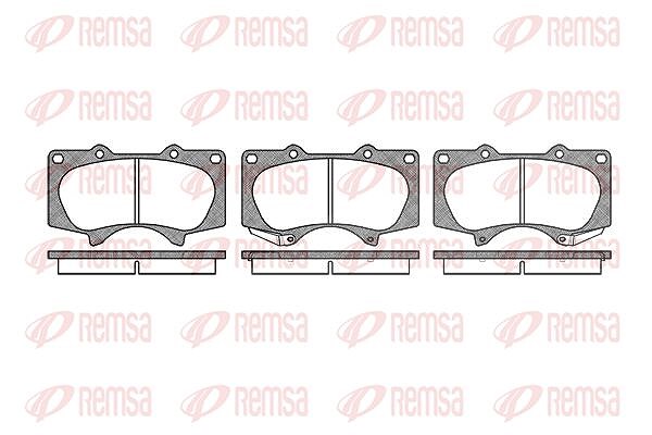 Kawe Bremsbelagsatz, Scheibenbremse [Hersteller-Nr. 098800] für Mitsubishi, Lexus, Toyota