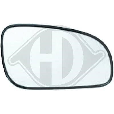 Diederichs Spiegelglas, Außenspiegel [Hersteller-Nr. 7661026] für Volvo