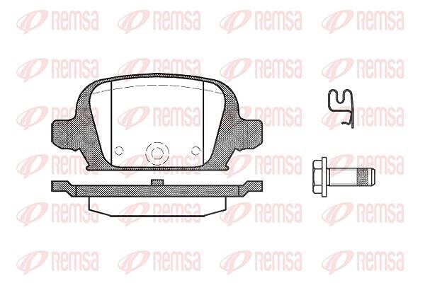 Kawe Bremsbelagsatz, Scheibenbremse [Hersteller-Nr. 083502] für Vauxhall, Opel