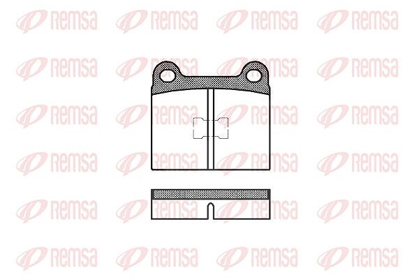 Kawe Bremsbelagsatz, Scheibenbremse [Hersteller-Nr. 001700] für Audi, VW