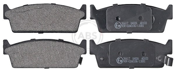 A.b.s. Bremsbelagsatz, Scheibenbremse [Hersteller-Nr. 36617] für Nissan, Infiniti