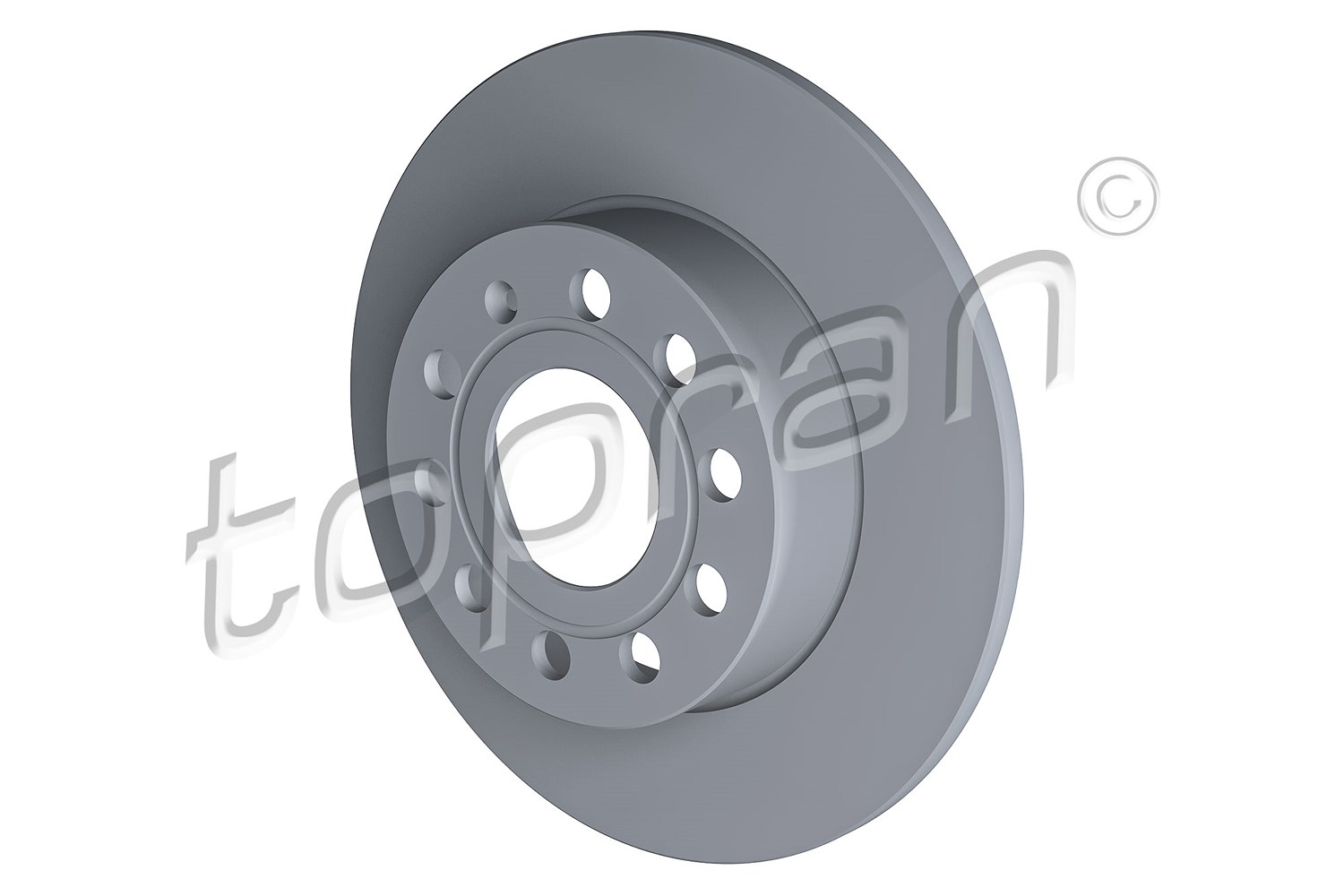 Topran Bremsscheibe Hinterachse Voll [Hersteller-Nr. 110079] für Skoda, Seat, Audi, VW
