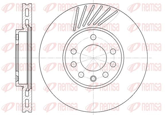 Kawe 1x Bremsscheibe [Hersteller-Nr. 649410] für Saab, Mitsubishi, Vauxhall, Opel, Lotus