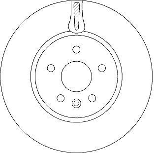 Trw Bremsscheibe Vorderachse Belüftet [Hersteller-Nr. DF6820] für Vauxhall, Opel