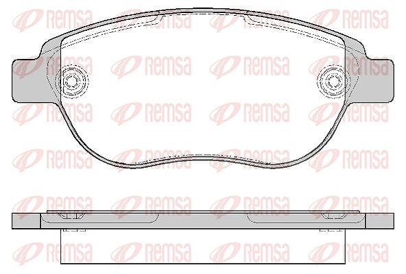 Kawe Bremsbelagsatz, Scheibenbremse [Hersteller-Nr. 084100] für Fiat, Citroën, Peugeot