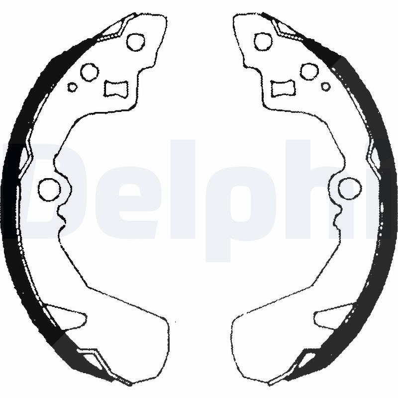 Delphi Bremsbackensatz [Hersteller-Nr. LS1685] für Daihatsu, Rover, Suzuki, Subaru