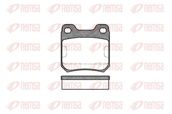 Kawe Bremsbelagsatz, Scheibenbremse [Hersteller-Nr. 023940] für Saab, Opel, Vauxhall
