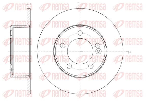 Kawe 1x Bremsscheibe [Hersteller-Nr. 6143300] für Opel, Renault, Nissan, Vauxhall