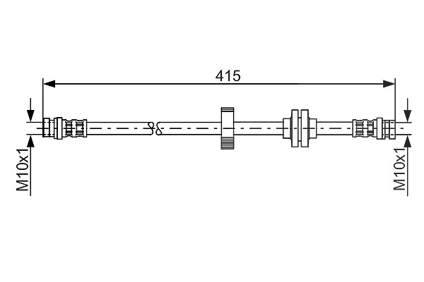 Bosch Bremsschlauch [Hersteller-Nr. 1987476999] für Renault