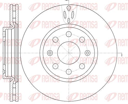 Kawe 1x Bremsscheibe [Hersteller-Nr. 698110] für Vauxhall, Fiat, Honda, Opel