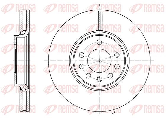 Kawe 1x Bremsscheibe [Hersteller-Nr. 668710] für Opel, Seat, Audi, Vauxhall, Cadillac, Saab, VW, Skoda
