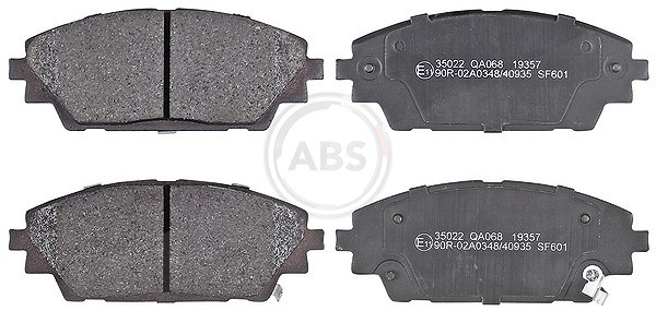A.b.s. Bremsbelagsatz, Scheibenbremse [Hersteller-Nr. 35022] für Mazda
