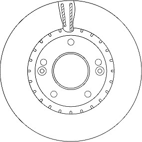 Trw 1x Bremsscheibe [Hersteller-Nr. DF6628] für Kia, Hyundai