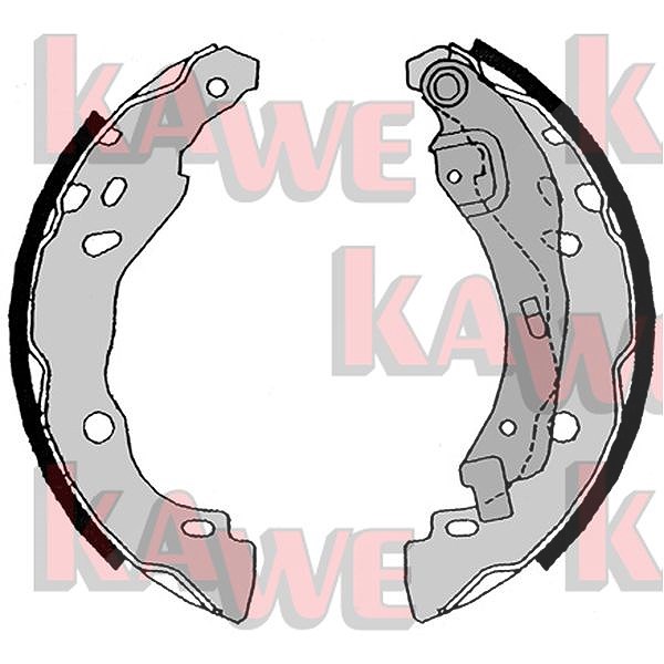 Kawe Bremsbackensatz [Hersteller-Nr. 08630] für Peugeot, Ds, Dacia, Renault, Nissan, Citroën, Hyundai