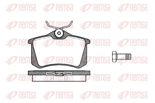 Kawe Bremsbelagsatz, Scheibenbremse [Hersteller-Nr. 026310] für VW, Lancia, Skoda, Nissan, Peugeot, Seat, Renault, Citroën, Audi