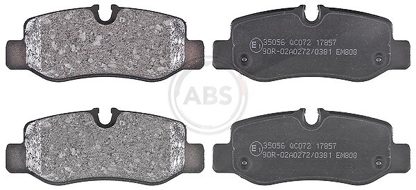 A.b.s. Bremsbeläge hinten (Satz) [Hersteller-Nr. 35056] für Mercedes-Benz