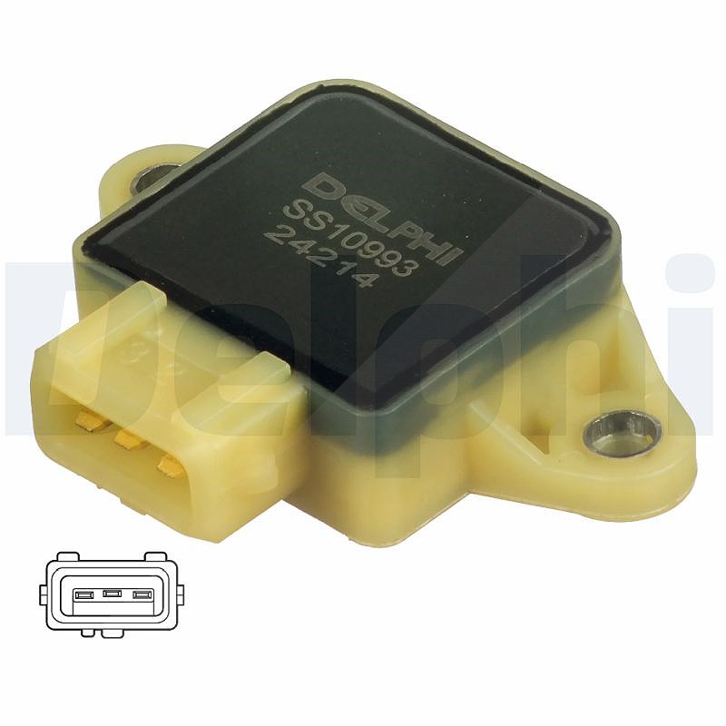 Delphi Sensor, Drosselklappenstellung [Hersteller-Nr. SS10993-12B1] für Citroën, Lancia, Peugeot, Fiat