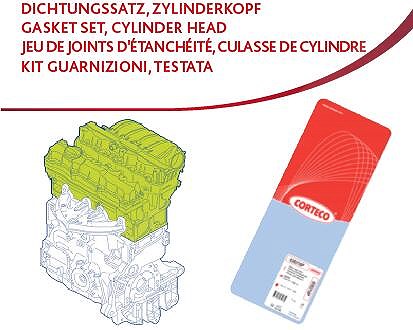 Corteco Dichtungssatz, Zylinderkopf [Hersteller-Nr. 83403563] für Mini