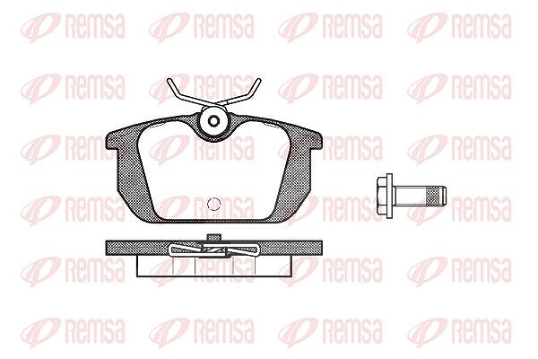 Kawe Bremsbelagsatz, Scheibenbremse [Hersteller-Nr. 023100] für Lancia, Alfa Romeo, Fiat
