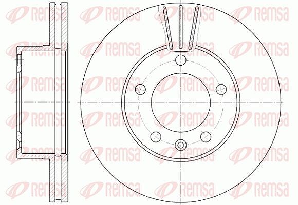 Kawe 1x Bremsscheibe [Hersteller-Nr. 664310] für Opel, Renault, Nissan, Vauxhall