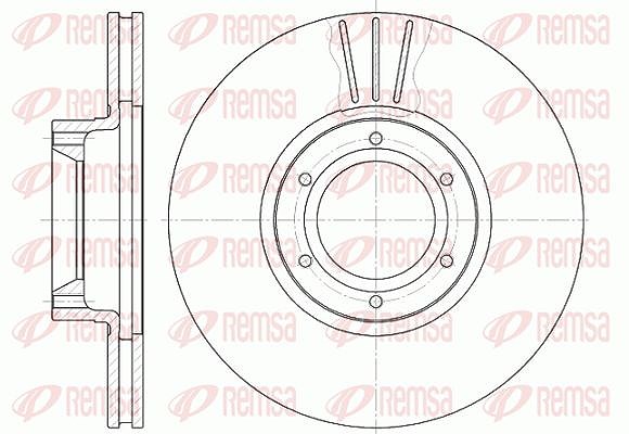 Kawe 1x Bremsscheibe [Hersteller-Nr. 656710] für Opel, Vauxhall, Nissan, Renault
