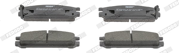 Ferodo Bremsbelagsatz, Scheibenbremse [Hersteller-Nr. FDB790] für Subaru